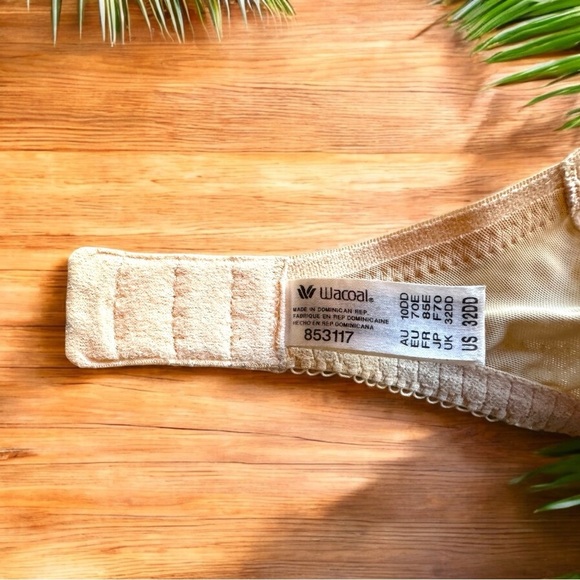 Wacoal La Femme Underwire T-Shirt Bra 853117 - 32E (US 32DD) “Naturally Nude” - Picture 8 of 11